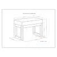 Rectangle Footstool Ottoman Bench R728890