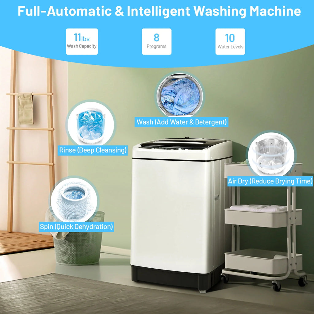 Compact 11 lbs Capacity Washing Machine J726