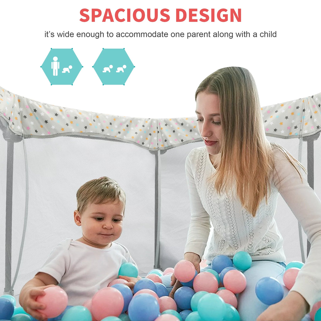 Portable Playard with Zipper Door Y111733