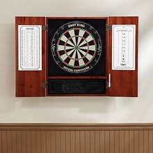 Solid Wood Cabinet & Sisal/Bristle Dartboard Set P60513