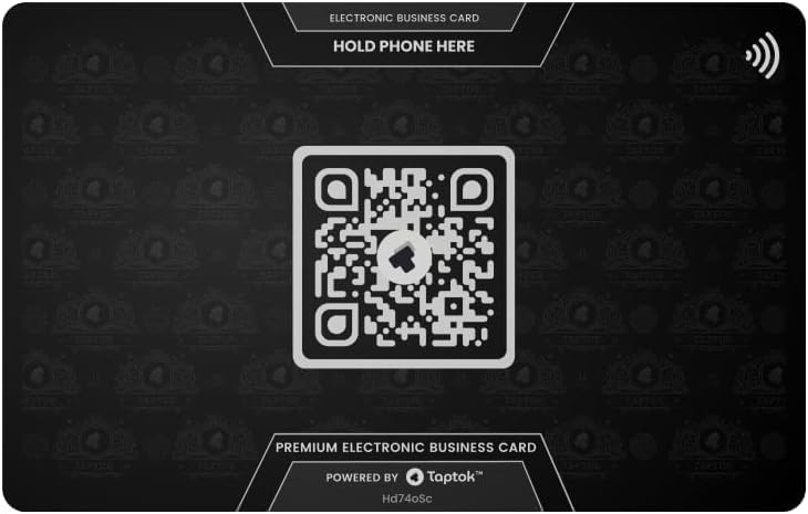 Metal Card 3 (Carbon Platinum) Electronic Business Card NFC Card Pack of 2 N96986