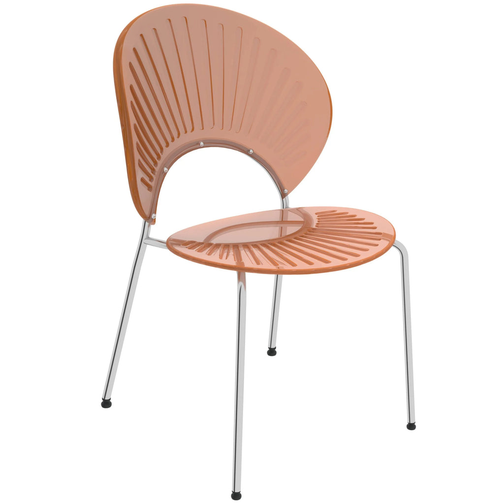 Amber Plastic Dining Chair Set of 4 S78930