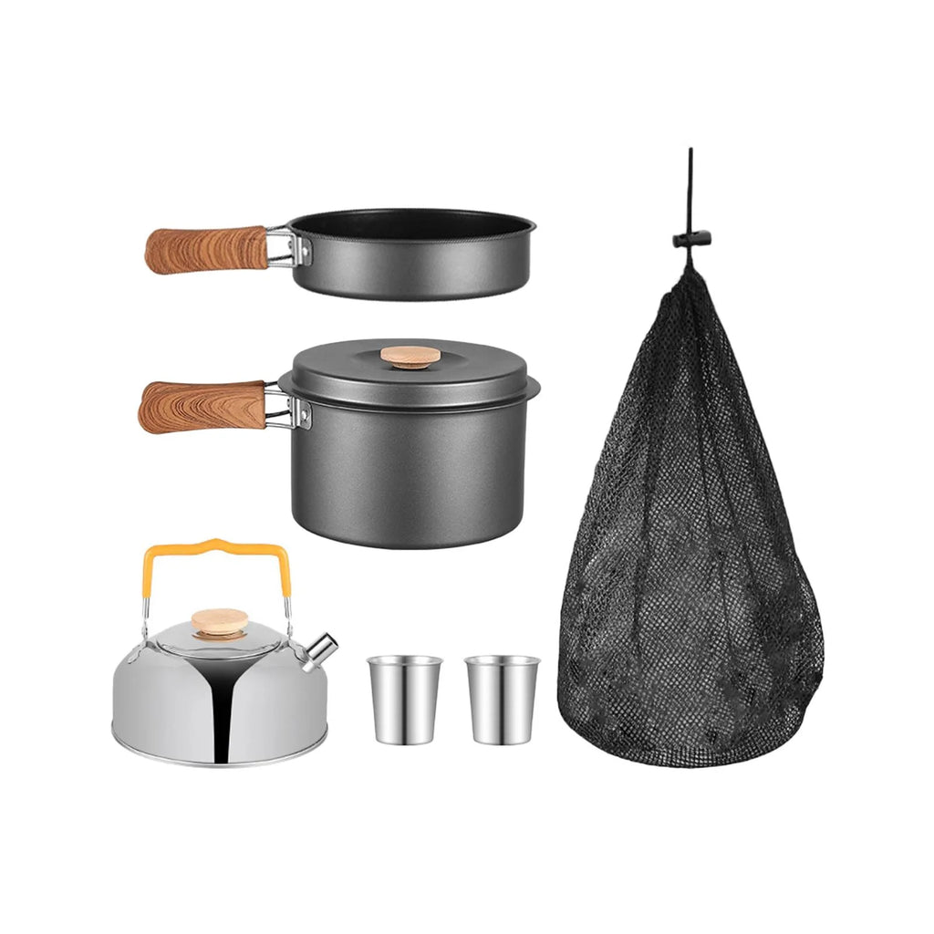 5 Pieces Camping Cookware Set with Carry Bag F11220