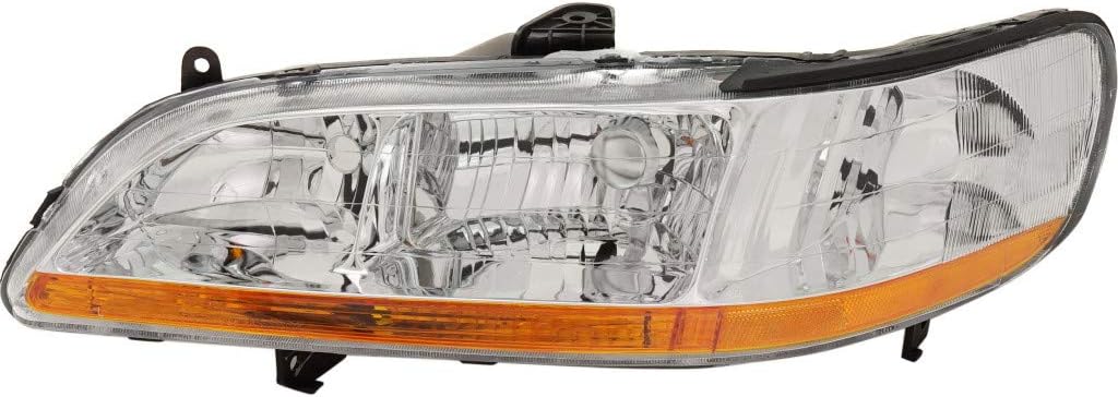For Honda Accord Headlight 2001 2002 Driver Side Lens and Housing Pack of 2 W28356