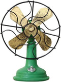 Green Plastic Oscillating Standing Fan W245