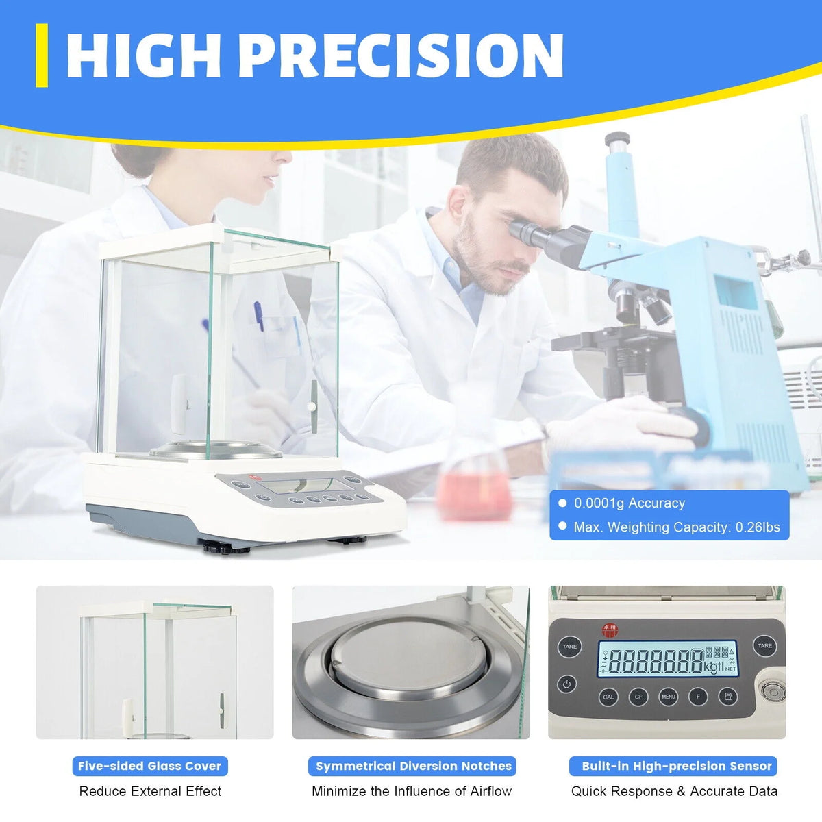 0.1 mg Electronic Analytical Balance L2324
