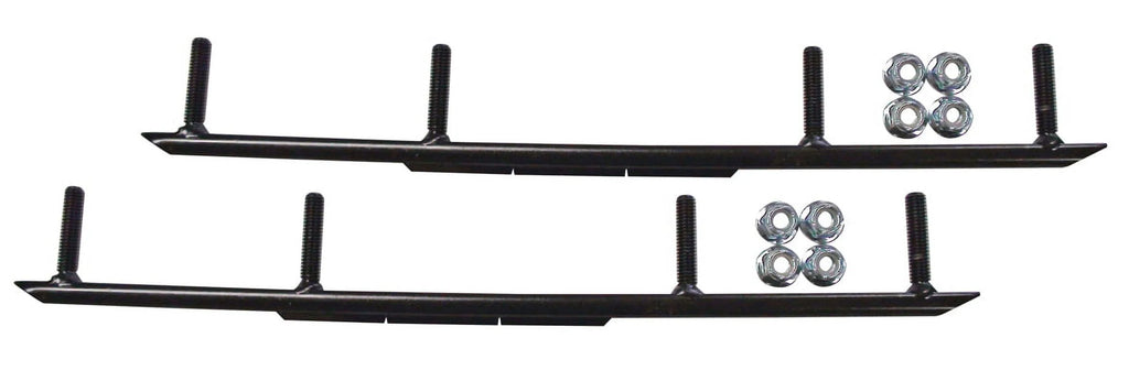 Yellow Razor Snowmobile Skis with 8" Round Bars Complete Kit I102413