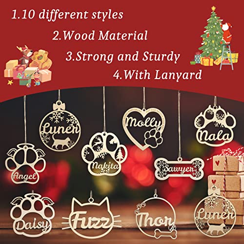 Wooden Dog Christmas Ornament U68432