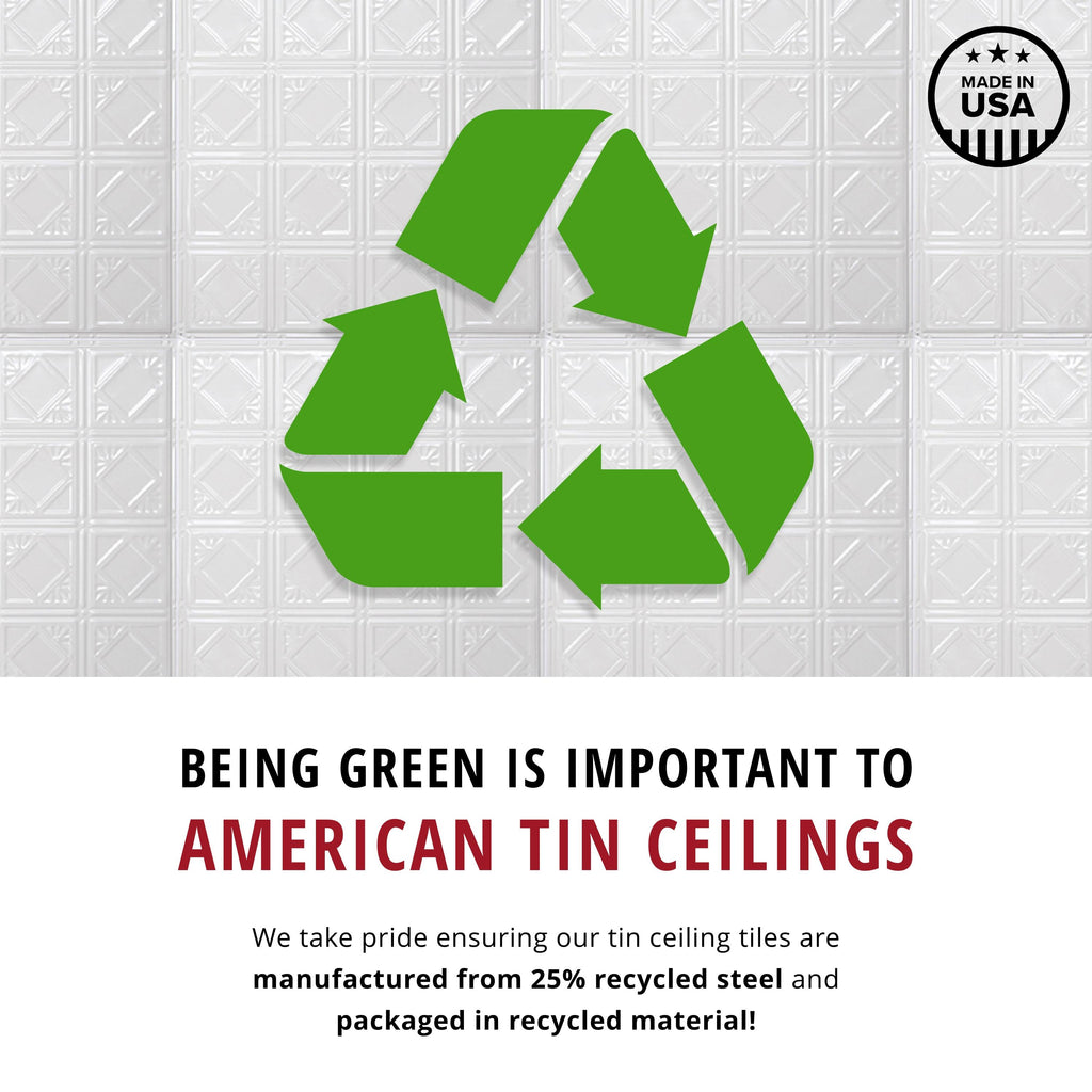 24-in x 24-in 5-Pack Metal Surface-Mount Panel Ceiling Tiles A611