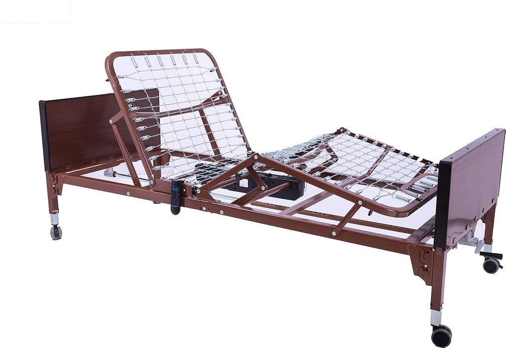Semi-Electric Hospital Bed Brown 80 x 36 x 6.5 B749