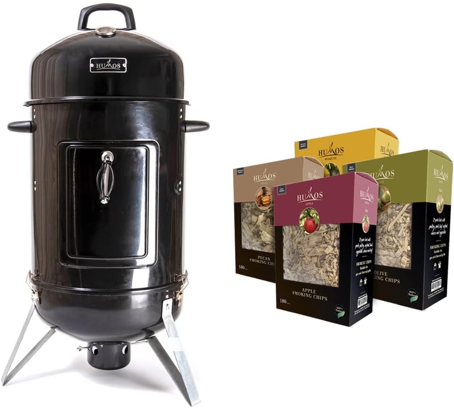 Outdoor Vertical Charcoal Smoker 3 in 1 Grill M460877