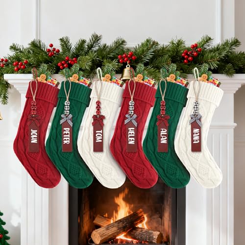 18Inch Cable Knitted Christmas Stockings J81585