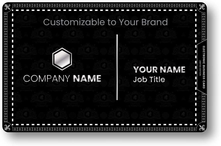 Metal Card 3 Electronic Business Card Smart NFC Card Pack of 2 J451