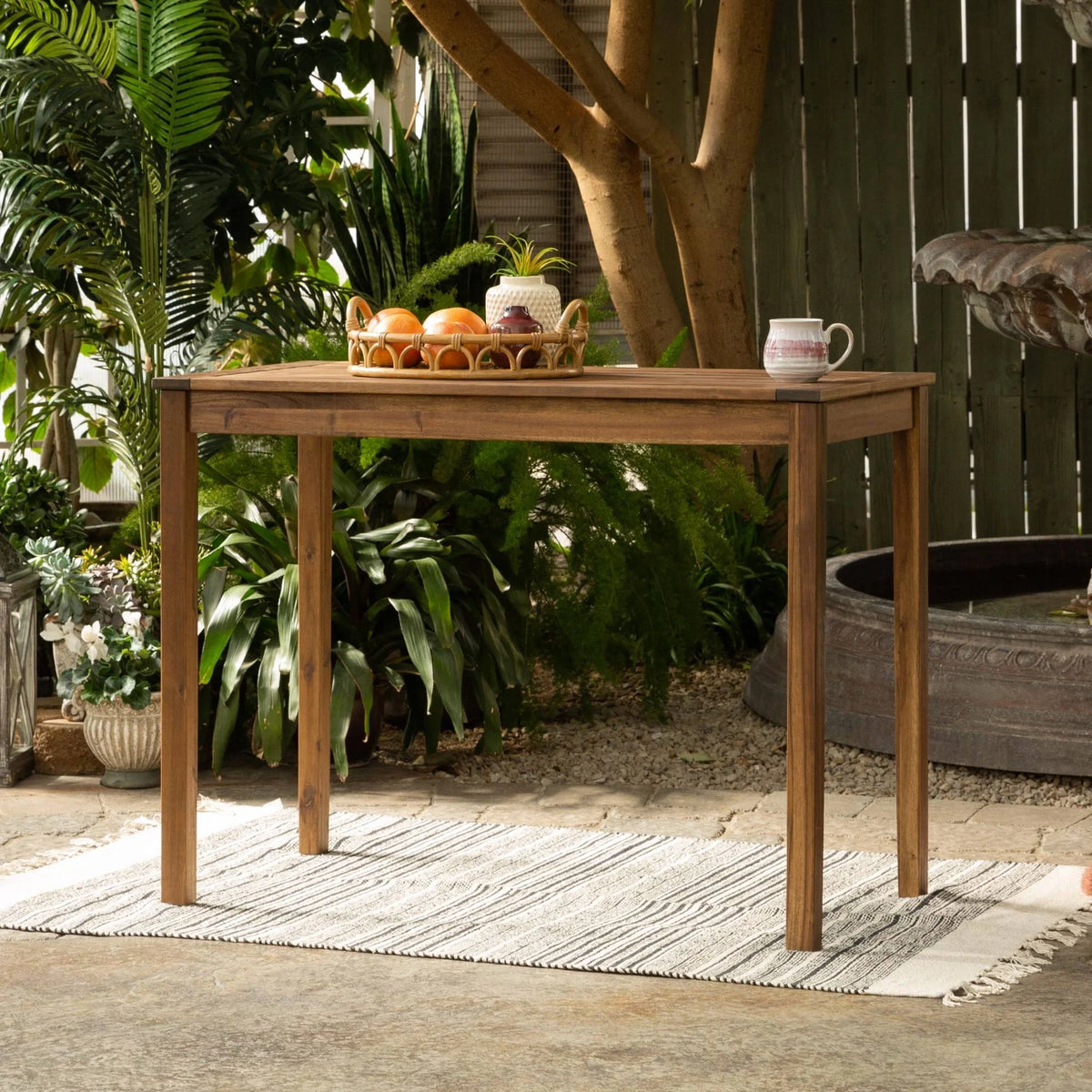 Acacia Wood Counter Height Table J3357