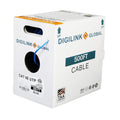 Blue 250ft CAT6e Riser UTP 24AWG Solid Bare Copper Ethernet Cable Q655