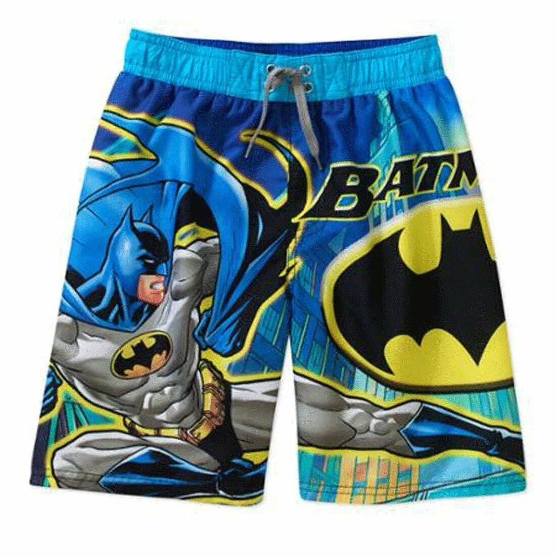 Batman Swim Shorts Trunks Boy Size 6/7 V81430