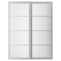 White Paper Effect Pair of Sliding Doors V5413