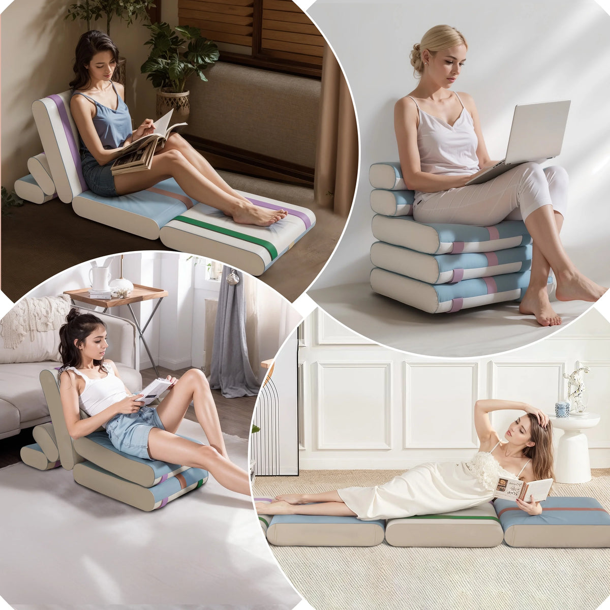 Folding Sofa Bed Floor Mattress D51777