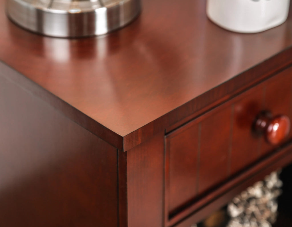 Cherry 1-Drawer Nightstand F9656
