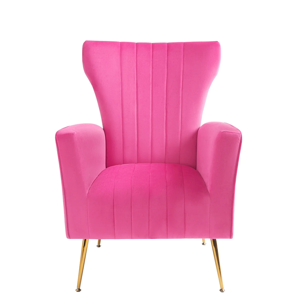 Velvet Wingback Accent Chair with Gold Legs K740
