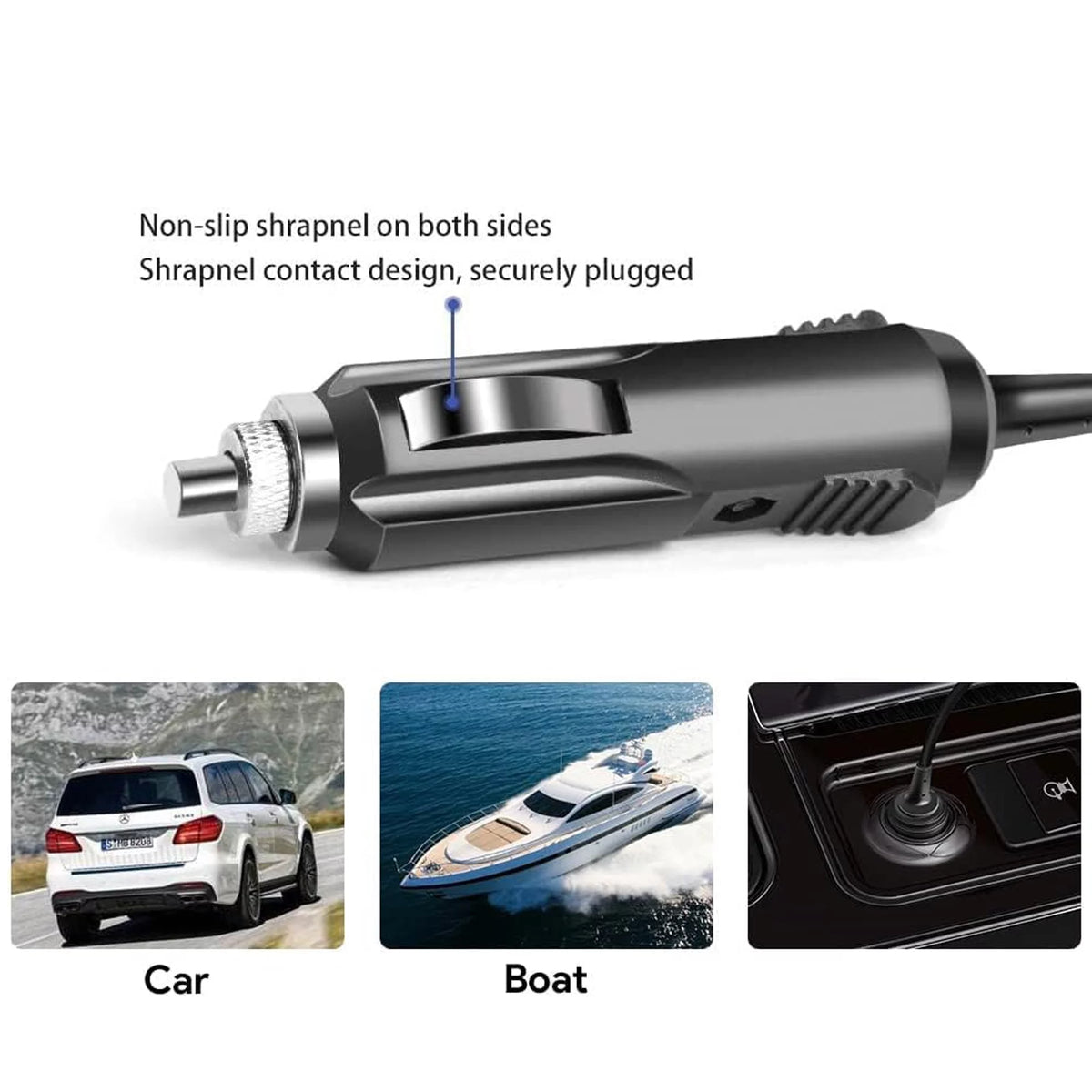 Car DC Adapter for Portable Rechargeable TFT LCD TV K808130