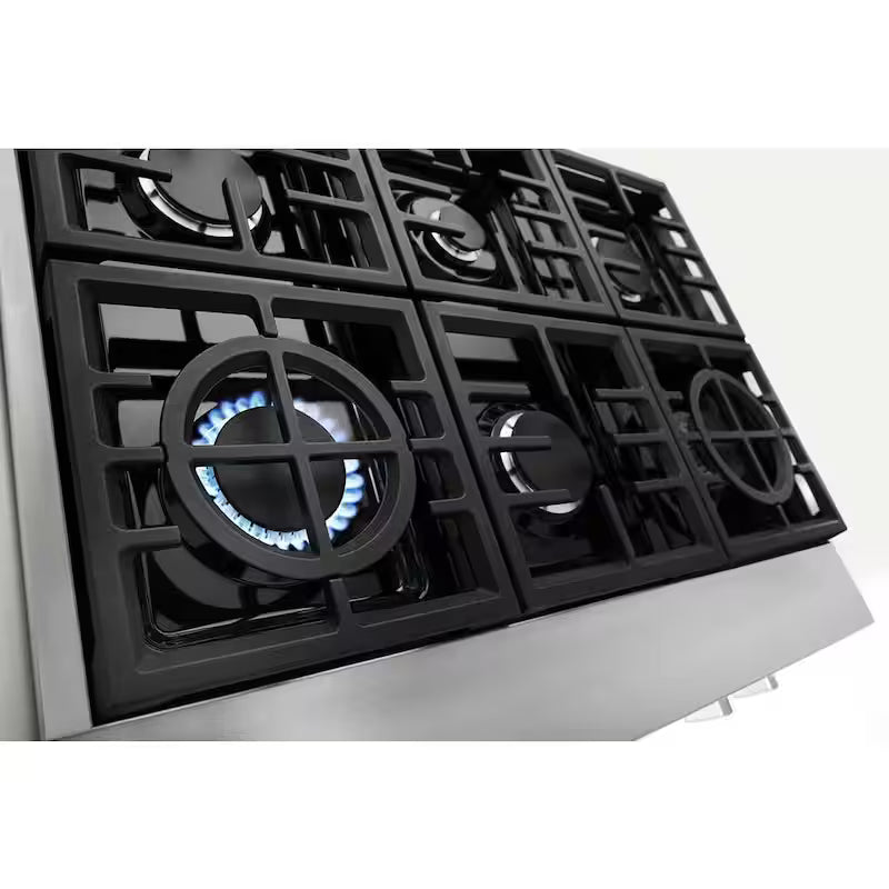 36 in. 6-Burners Stainless Steel Gas Cooktop P3918