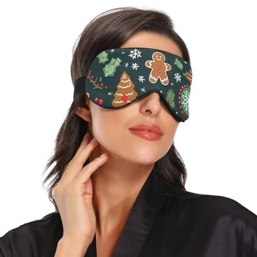 Christmas Tree Cookies Snowflakes Sleep Mask M9852