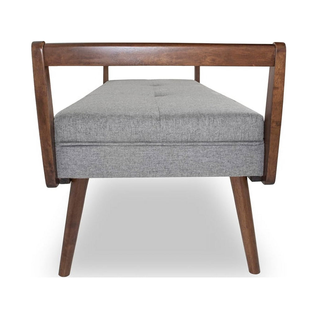 2 Piece Poppy Bench Set in Gray and Brown Q810