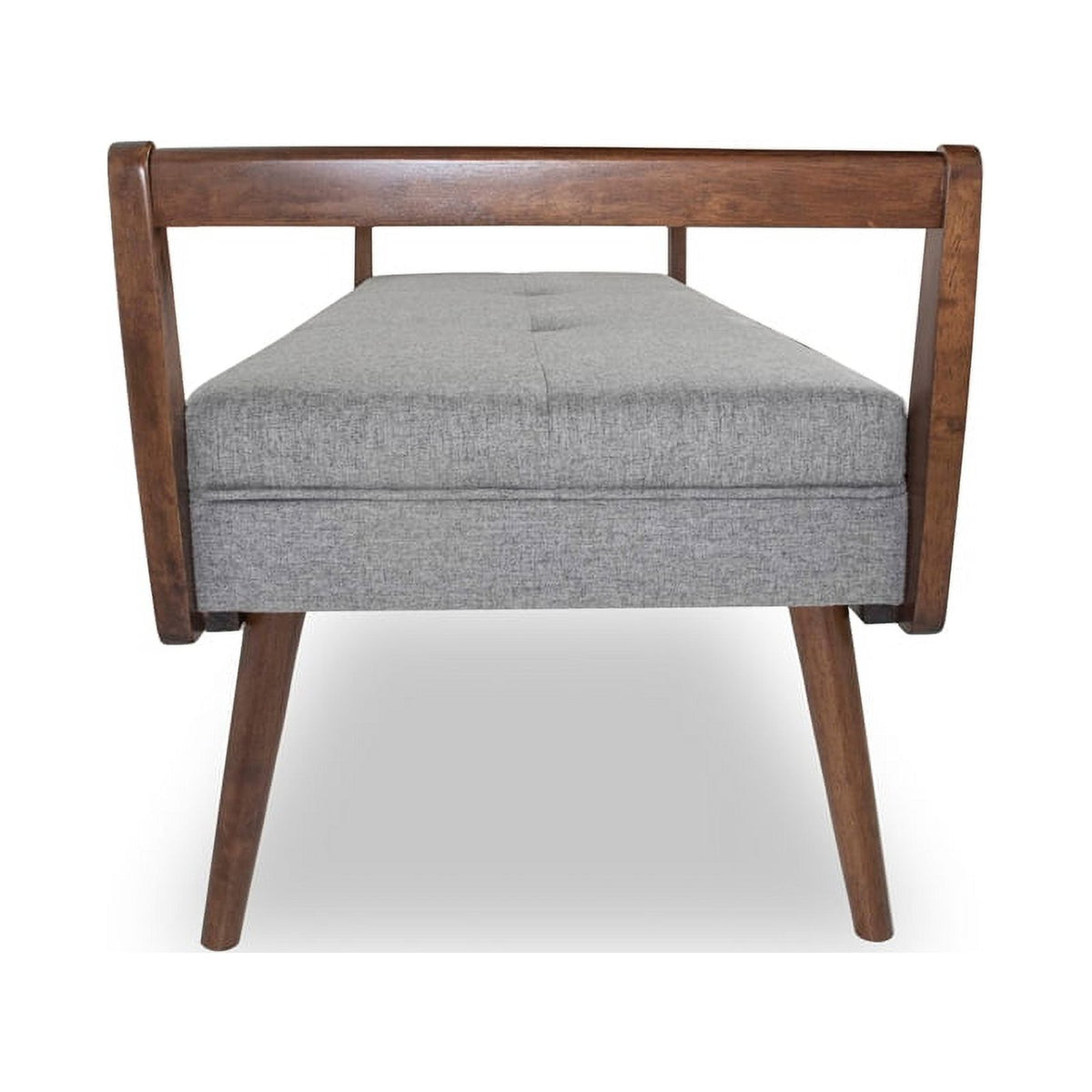 2 Piece Poppy Bench Set in Gray and Brown Q810