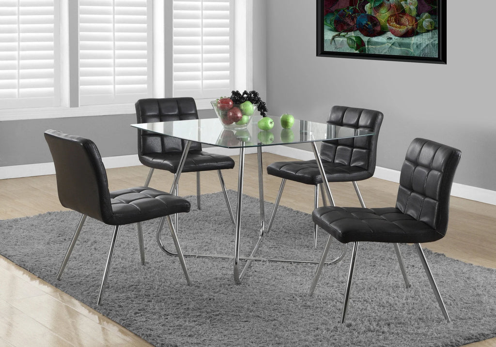 40" Glass Square Dining Table A13874