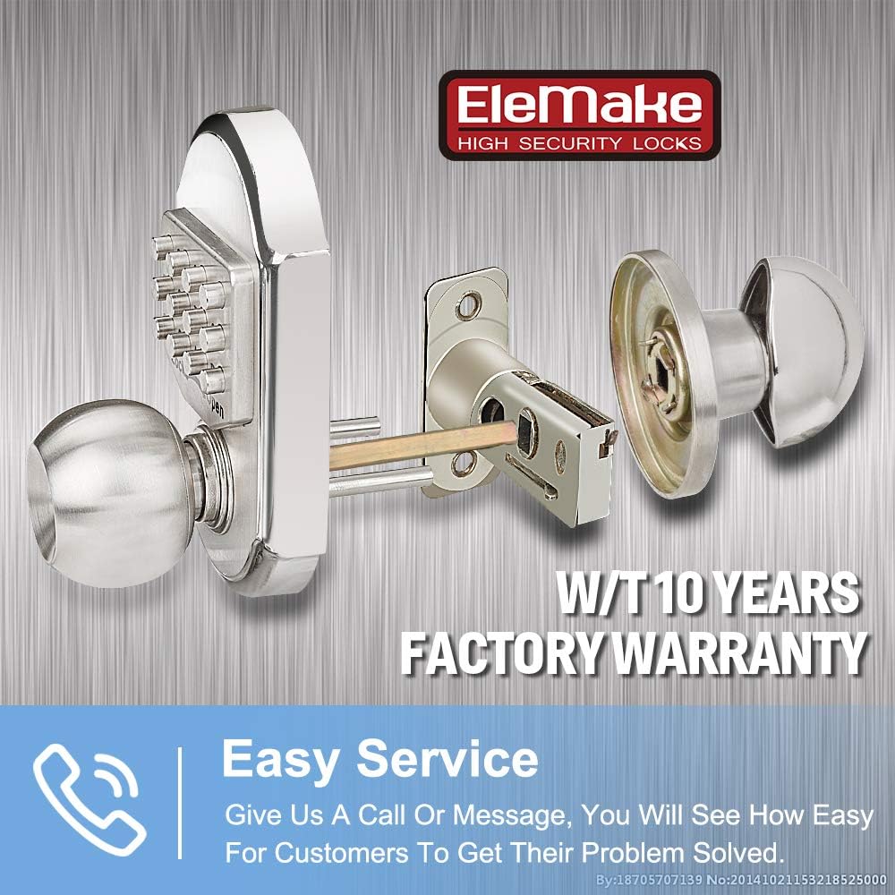 Keyless Entry Door Lock Keypad Stainless Steel 304 W73231