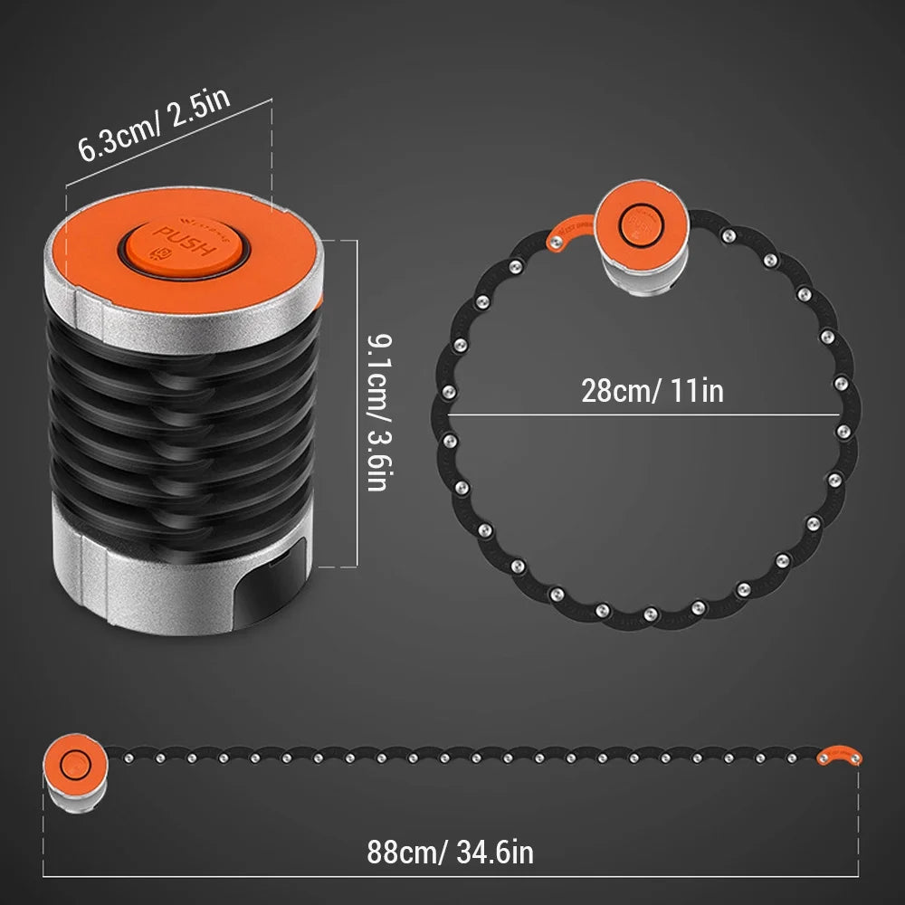 Zinc Alloy Bike Password Lock with Mount Bracket J210313