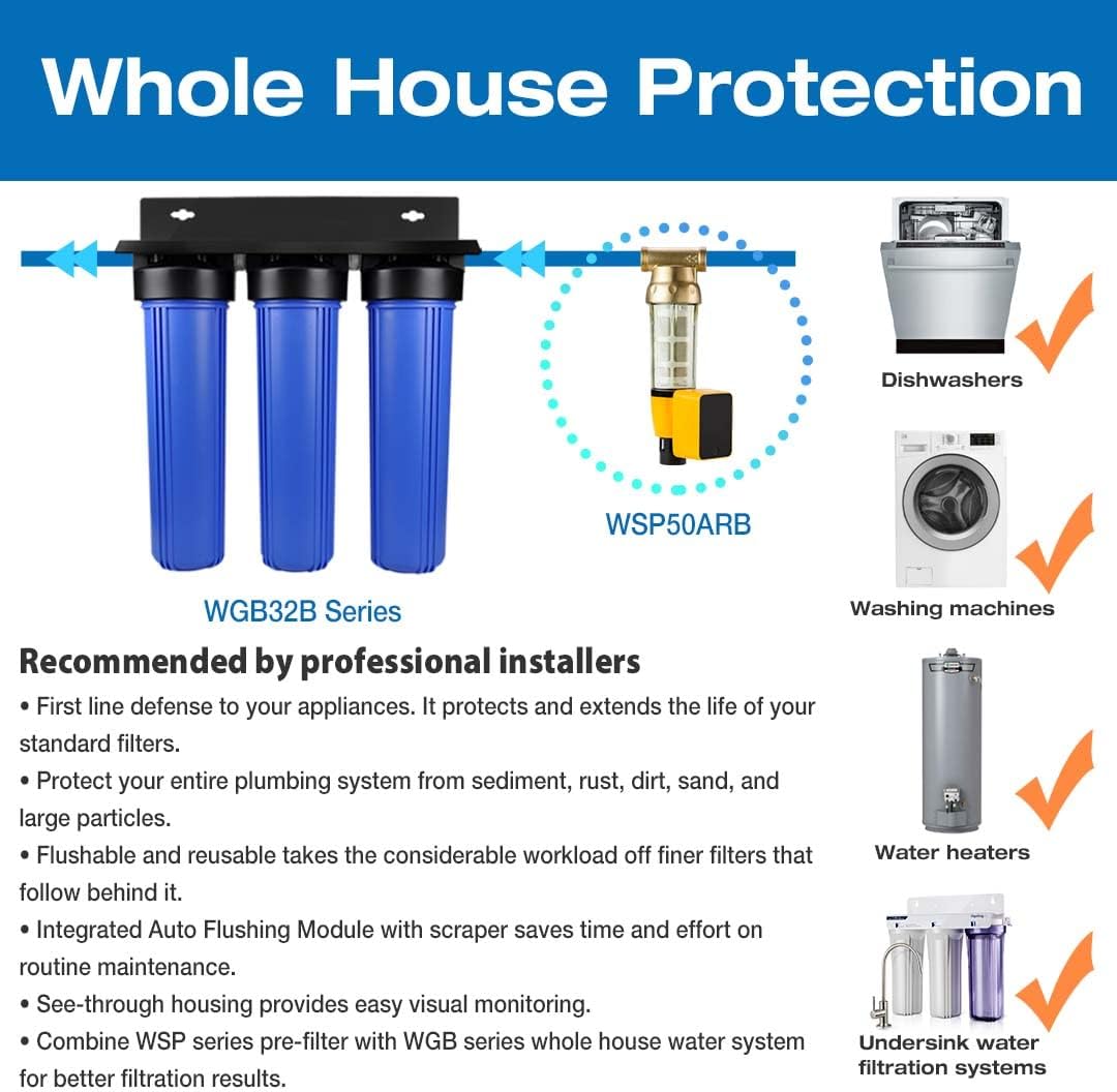 3-Stage Whole House Water Filtration System Q420007
