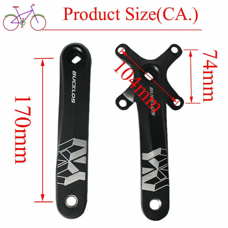 170mm Aluminum 7075 Black Mountain Bike Crank Arm A9215