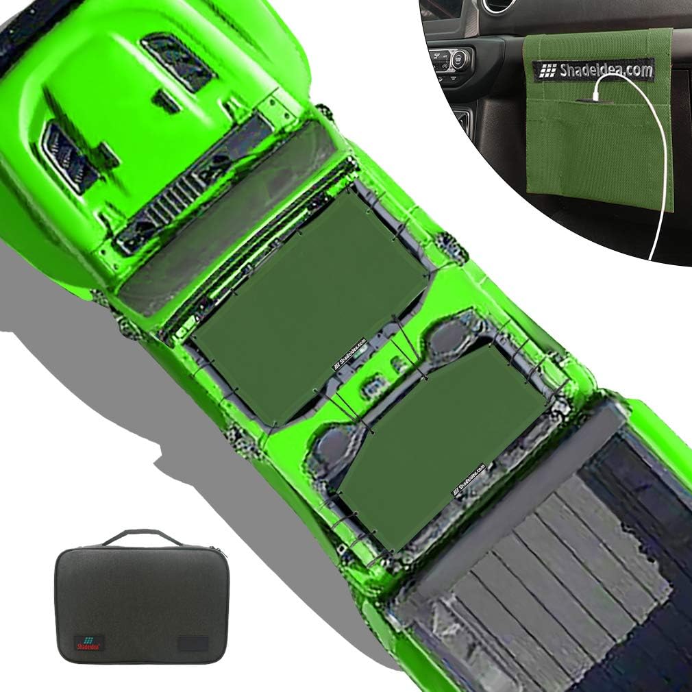 Black Mesh Front & Rear Sun Shade Cover E304
