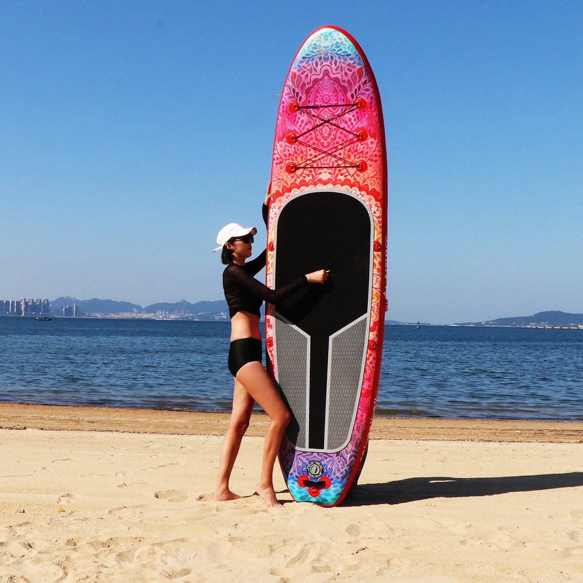 10ft Inflatable Stand up Paddle Board with Backpack Q3176