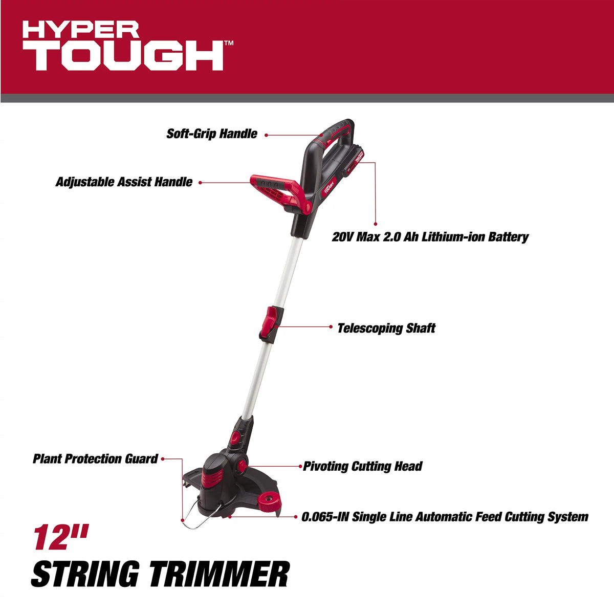 Cordless 12-inch String Trimmer F254
