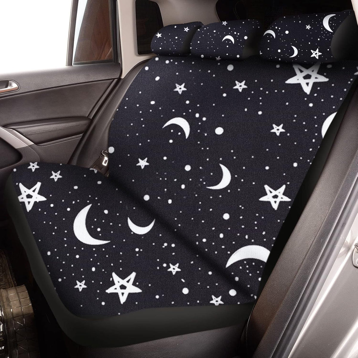 15 Pieces Moon and Stars Car Seat Cover Full Set O2759