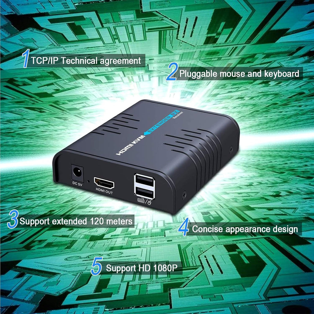 USB HDMI KVM Extender Over Ethernet Cable A495946