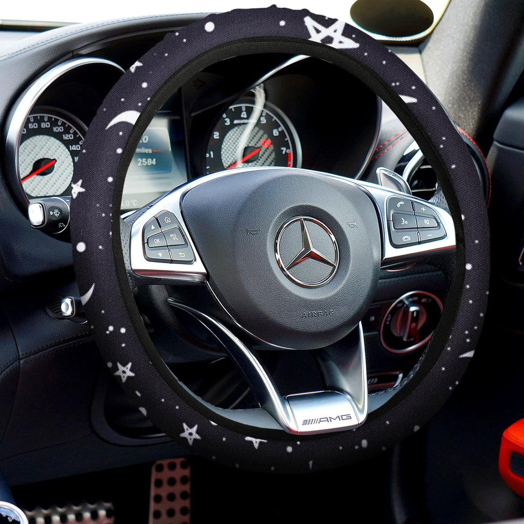 15 Pieces Moon and Stars Car Seat Cover Full Set O2759