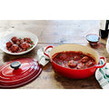 5 qt. Enameled Cast Iron Oval Dutch Oven K47616