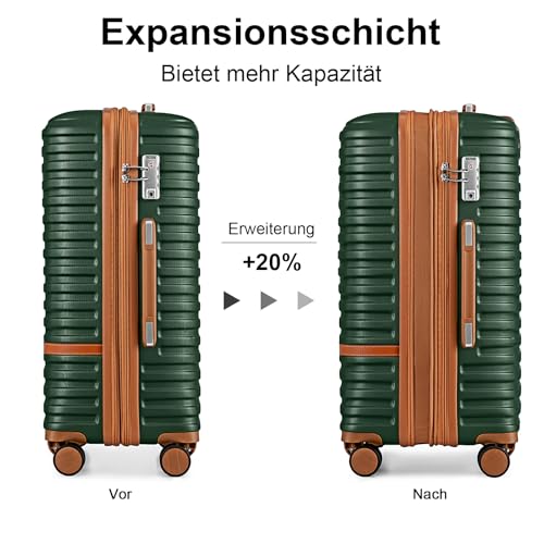 20 Inch Expandable Spinner Wheel Hard Shell Luggage Set with TSA Lock Y3188