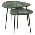 Metal Marble Top Nesting Table E177