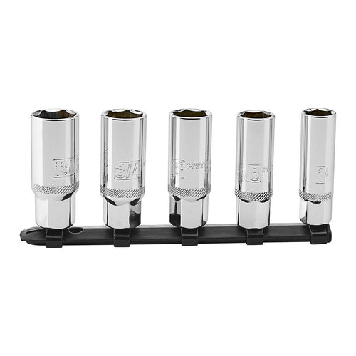3/8 in. Drive SAE and Metric Spark Plug Socket Set, 5-Piece T1307