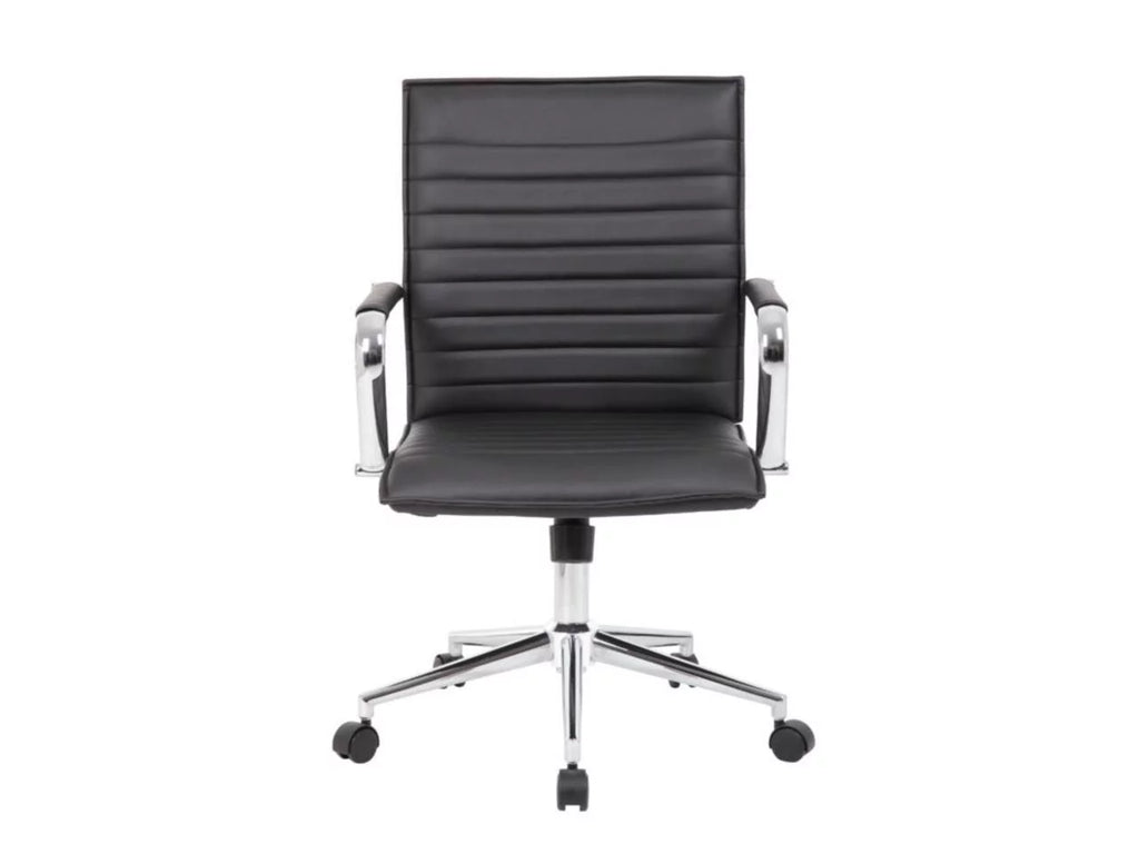 Black Vinyl Hospitality Chair Q86155