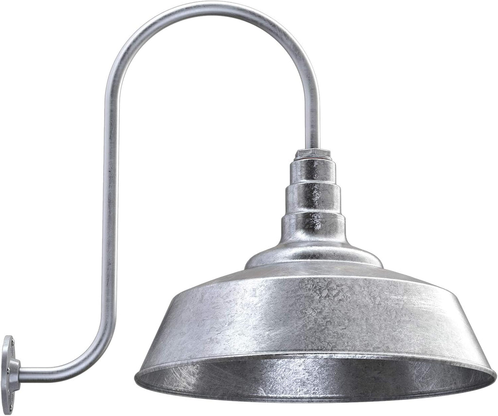 20 inch Dome Gooseneck Outdoor Wall Mounted Barn Light F5055