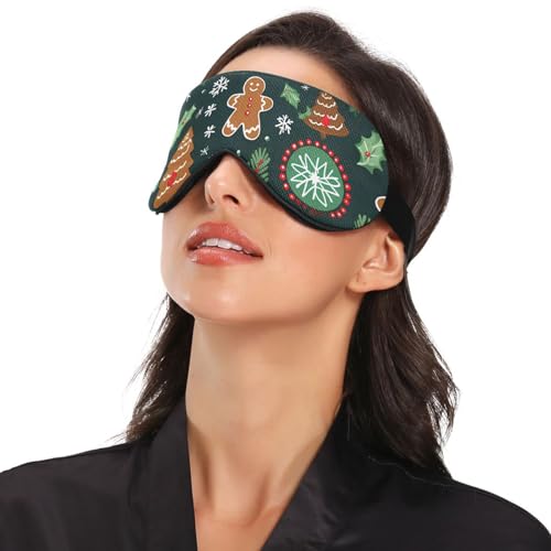 Christmas Tree Cookies Snowflakes Sleep Mask M9852