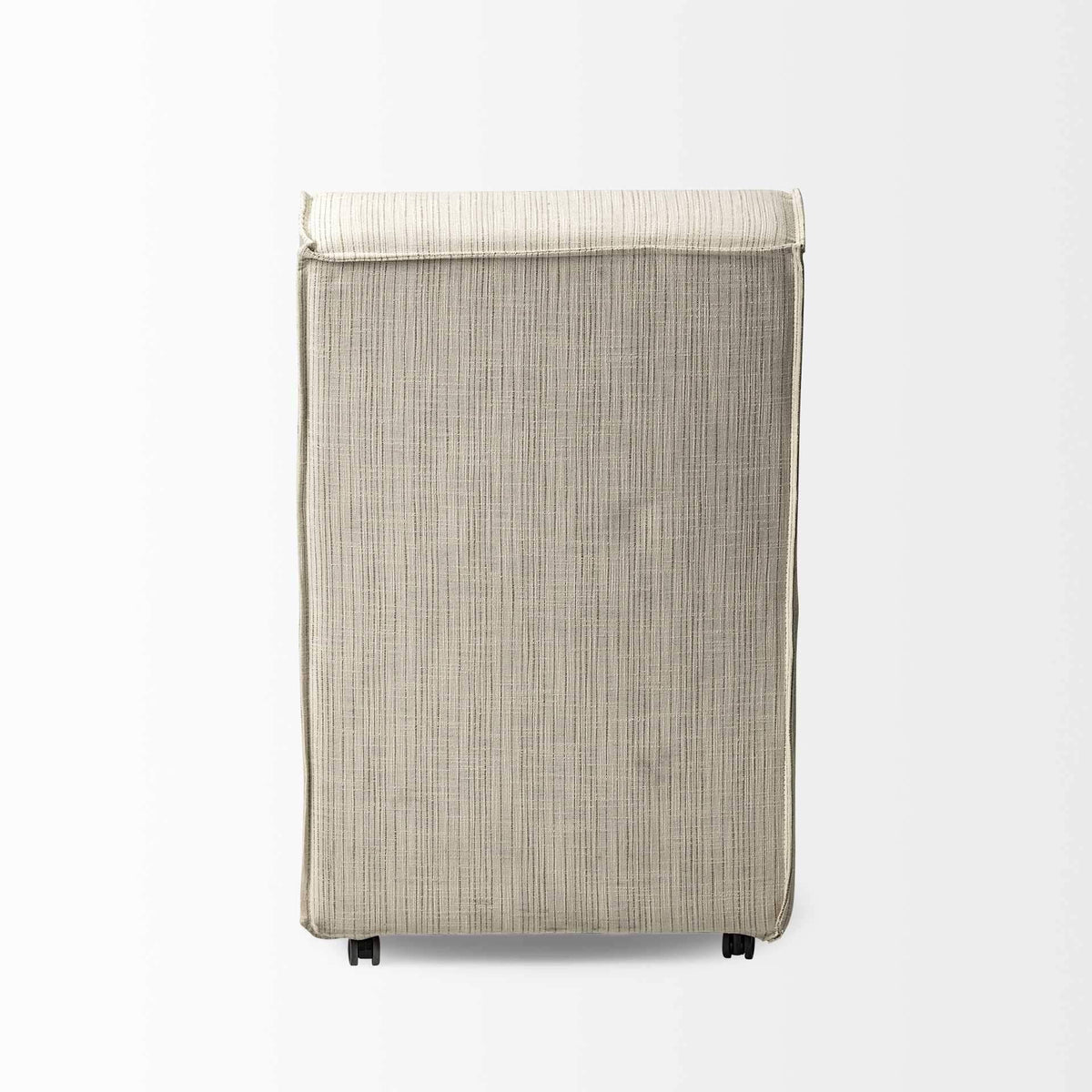 Cream Fabric Dining Chair on Casters T29864