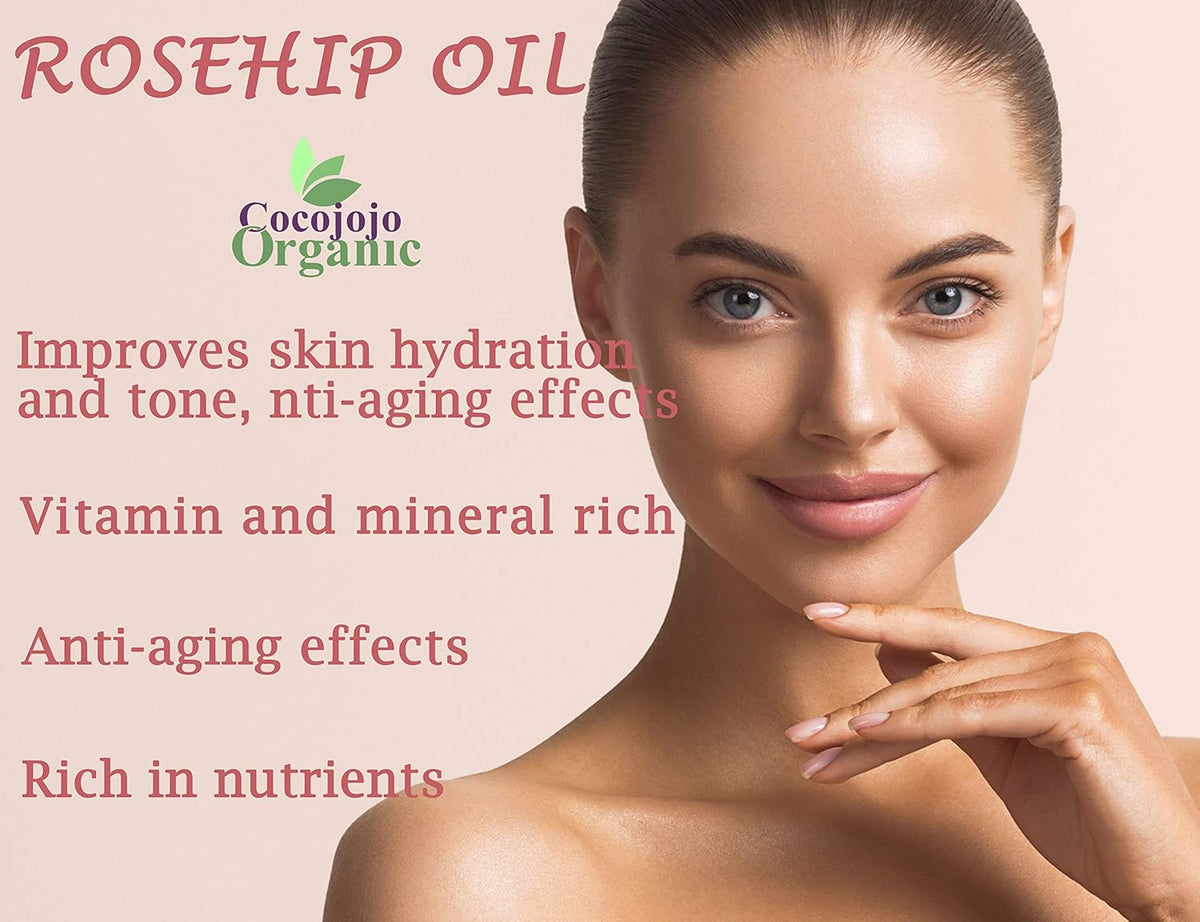 100% Pure Unrefined Cold Pressed Rosehip Oil - 16 Oz R267116