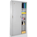 Sliding Door Storage Cabinet Dove Gray Z15235